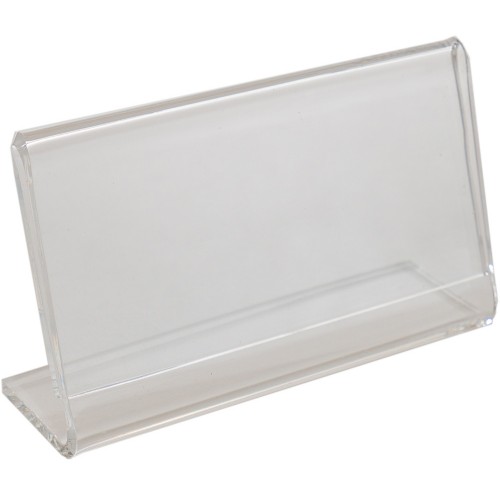 Business Card Holder, Single Card,  3-1/2" W x 2" H, 1/8" Acrylic
