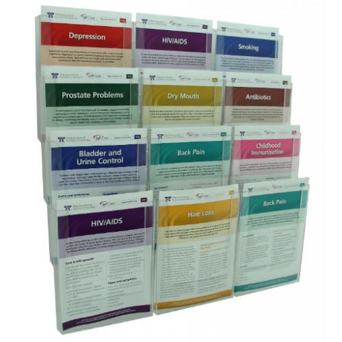 ClipLock Wall Display 12  x A5 (Half Letter 6 1/8" x 7 3/4")