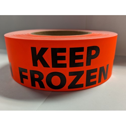 Label 2" x 5" KEEP FROZEN Fl.Red (500/rl)