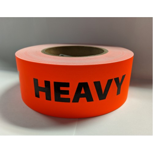 Label 2" x 5" HEAVY Fl.Red (500/rl)