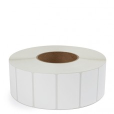 Label 2.5" X 1.5" WHITE TT 3" CORE. PERFED  (2500/RL)