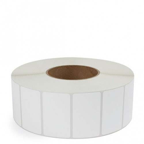 Label 2.5" X 1.5" WHITE TT 3" CORE. PERFED  (2500/RL)