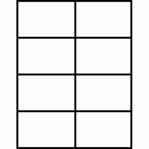 Laser Sheet Label (L-8S) 4.25" x 2.75", 8 per sheet