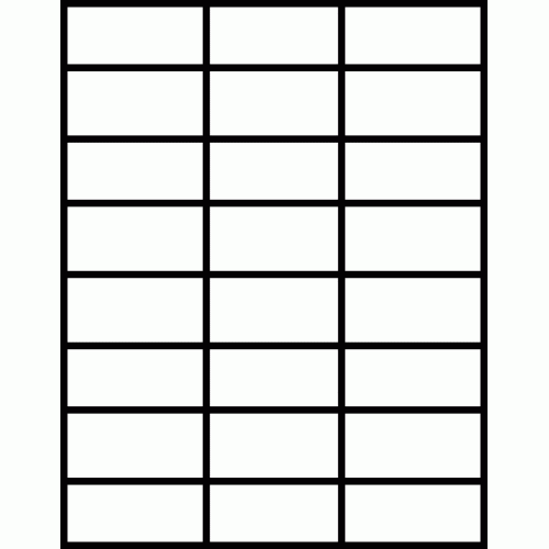 Laser Sheet Label (L-24) 2.833" x 1.375", 24 per sheet