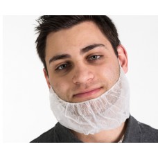 Beard Guard, Polypropylene, White (100/PK)
