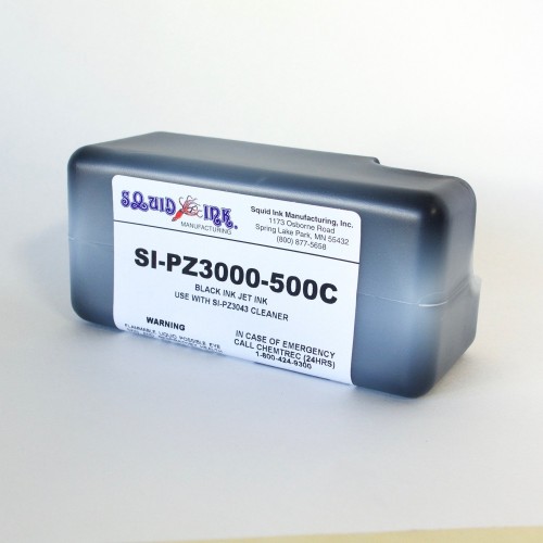 INK, Squid Ink  SI-PZ3000-200C, Black,  200ml Cartridge for Solvent-Based AutoPilot/CoPilot Systems - 2103135
